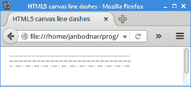 Line dashes