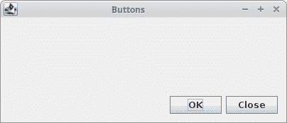 GroupLayout corner buttons