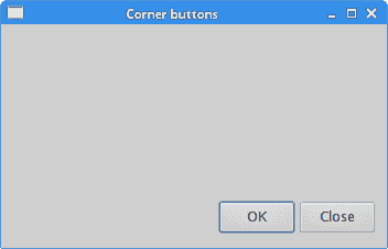 Corner buttons