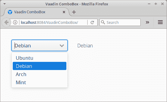 Vaadin ComboBox